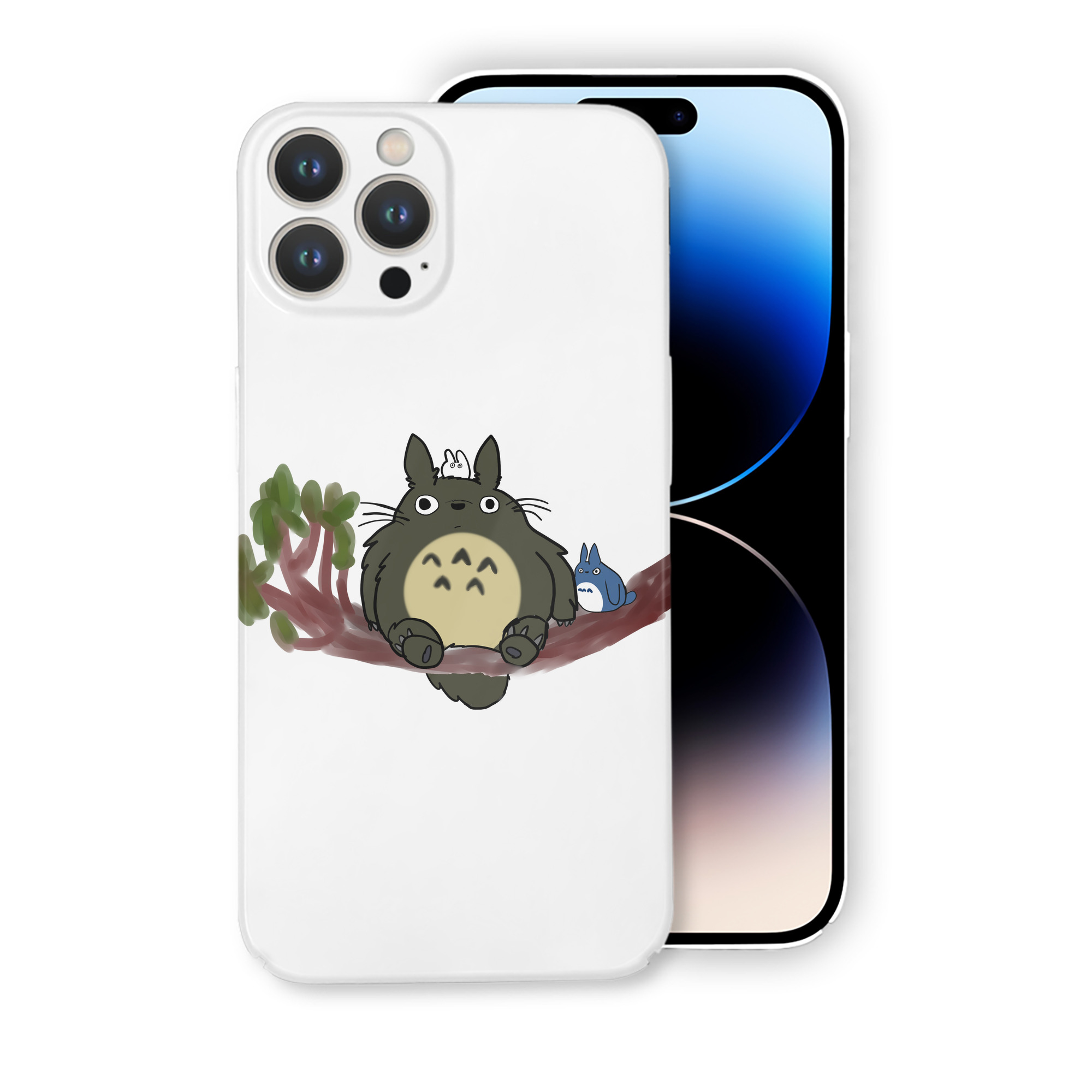 （画像用） となりのトトロ 草壁メイ 草壁サツキ My Neighbor Totoro Satsuki Kusakabe Mei Kusakabe 【iPhone 14シリーズ対応】ハードケース